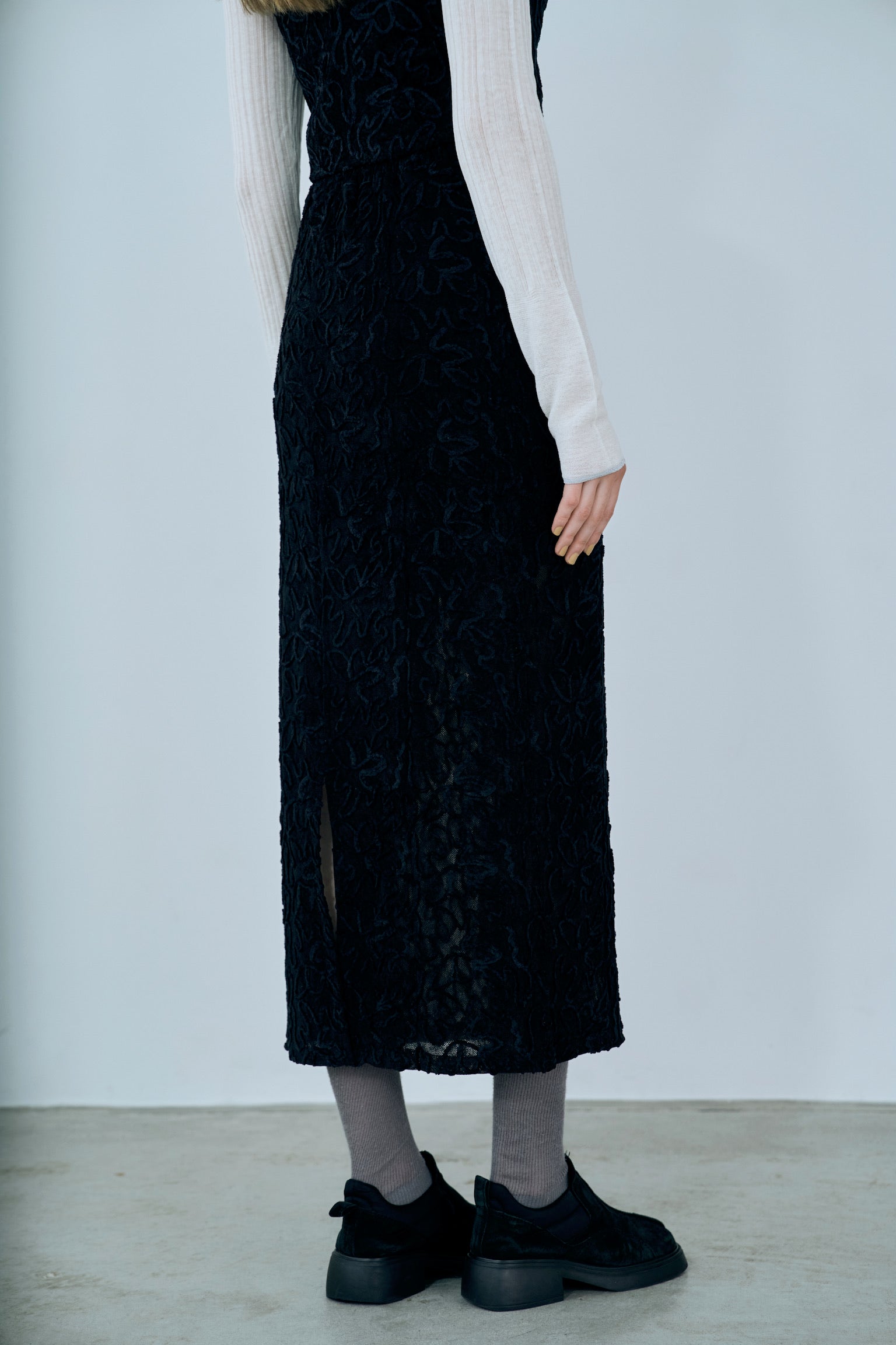 cord velour skirt