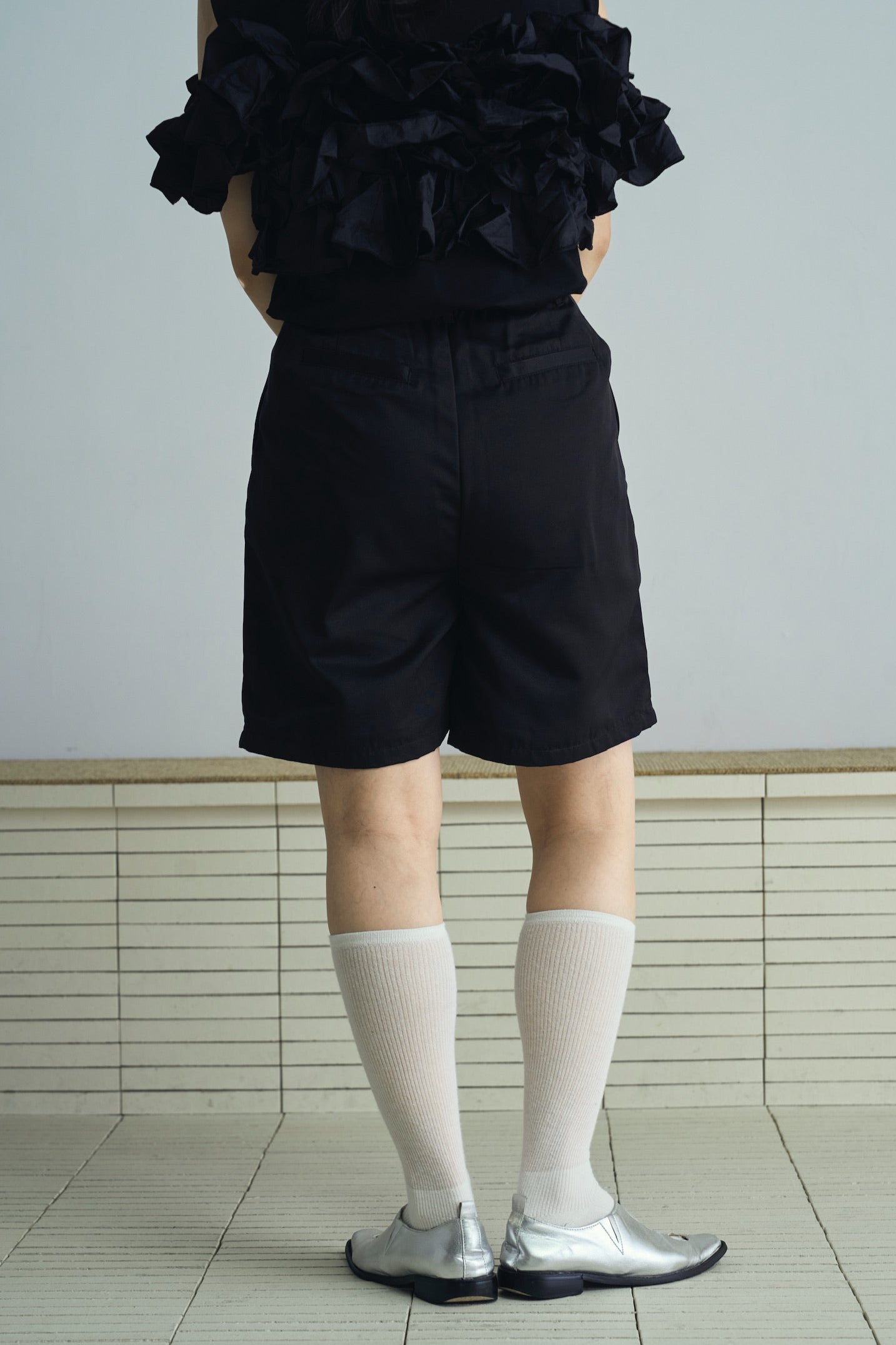 tuck straight half pants