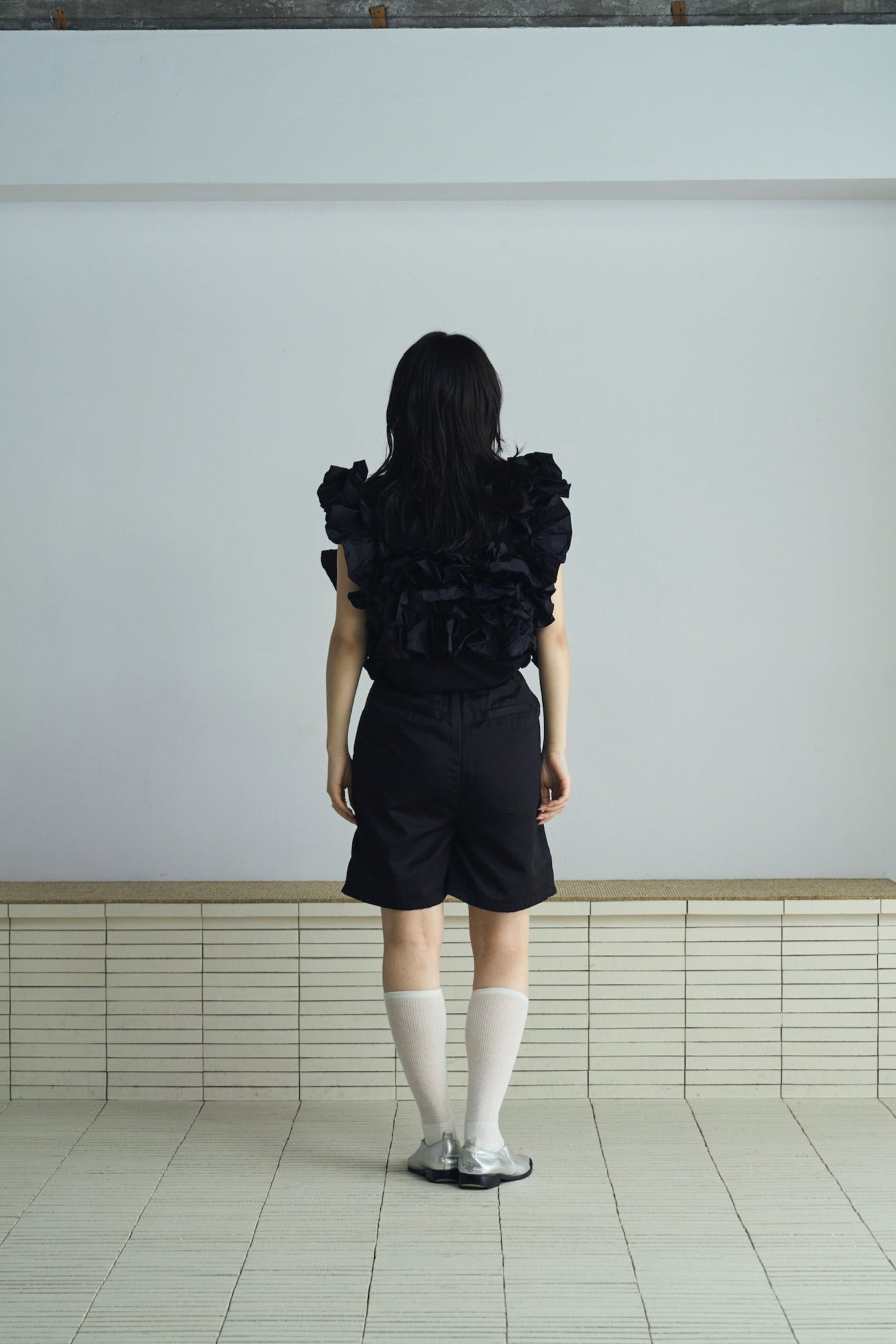 frill design 2way tops