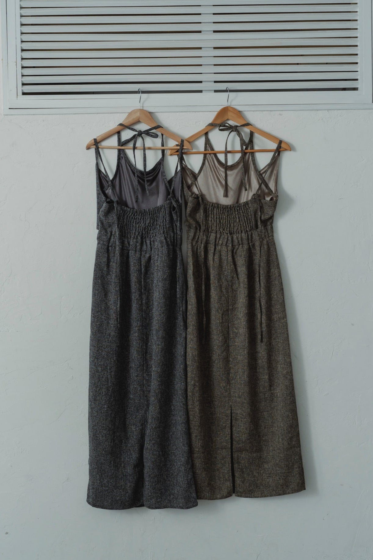 tweed halter cami one-piece