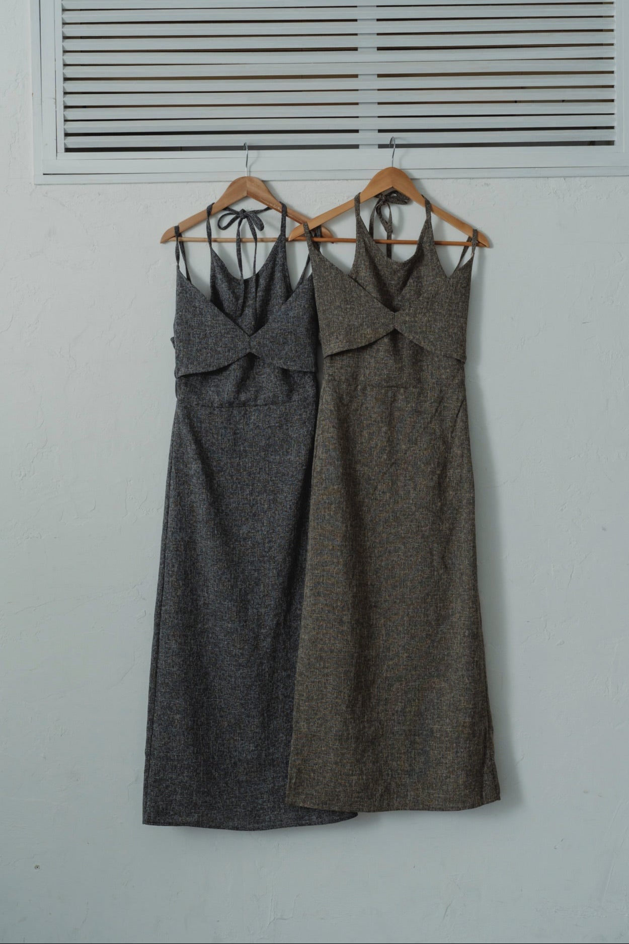 tweed halter cami one-piece