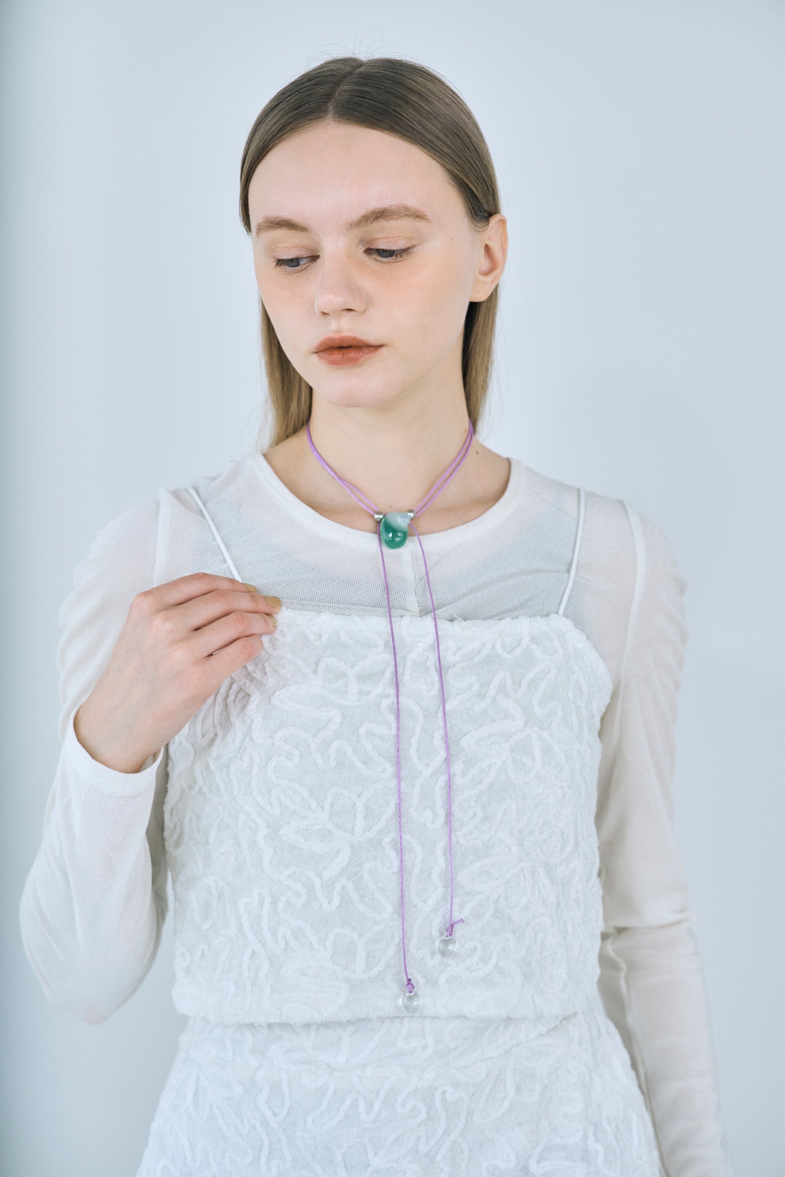 velour shirring tops
