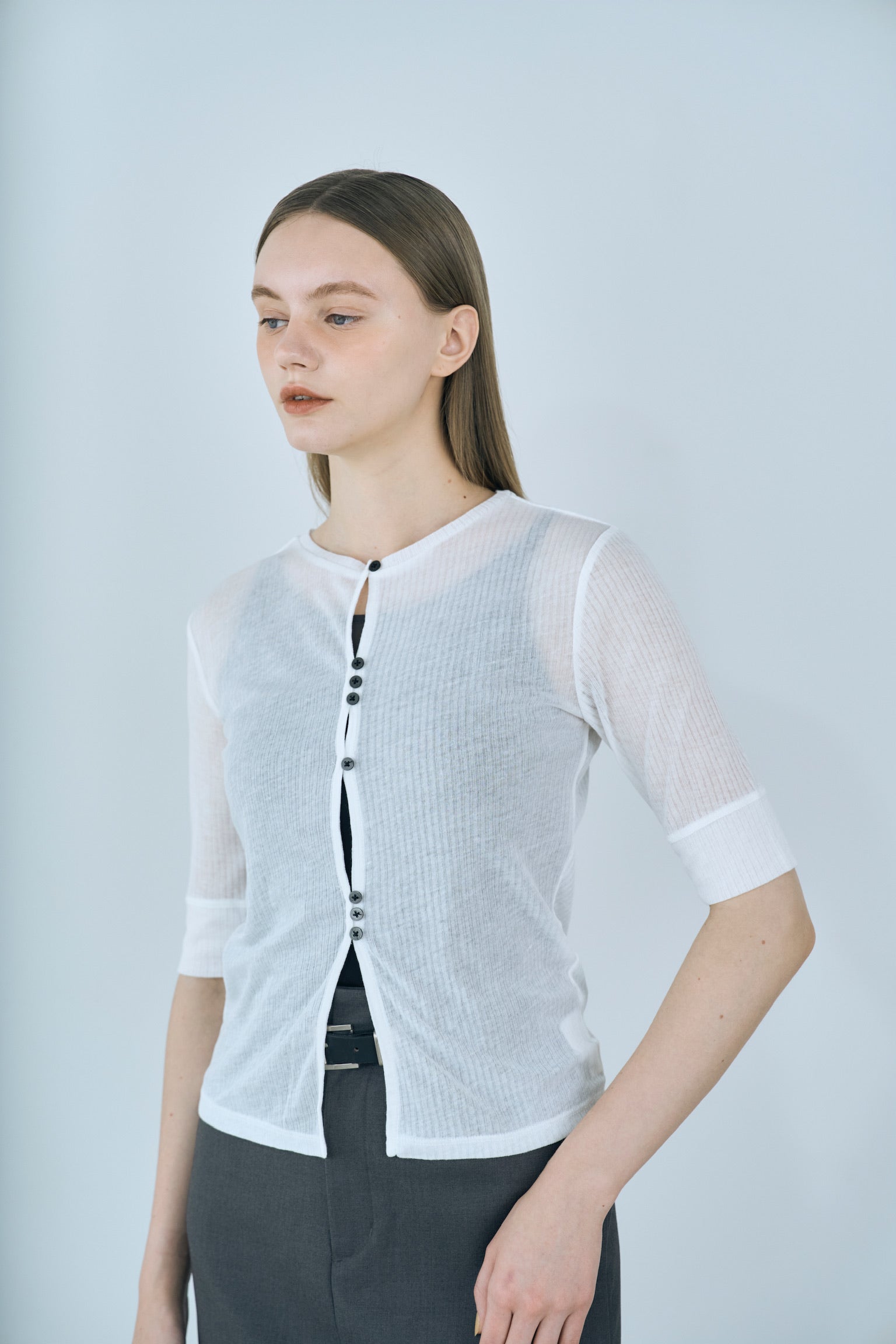 front button rib tops