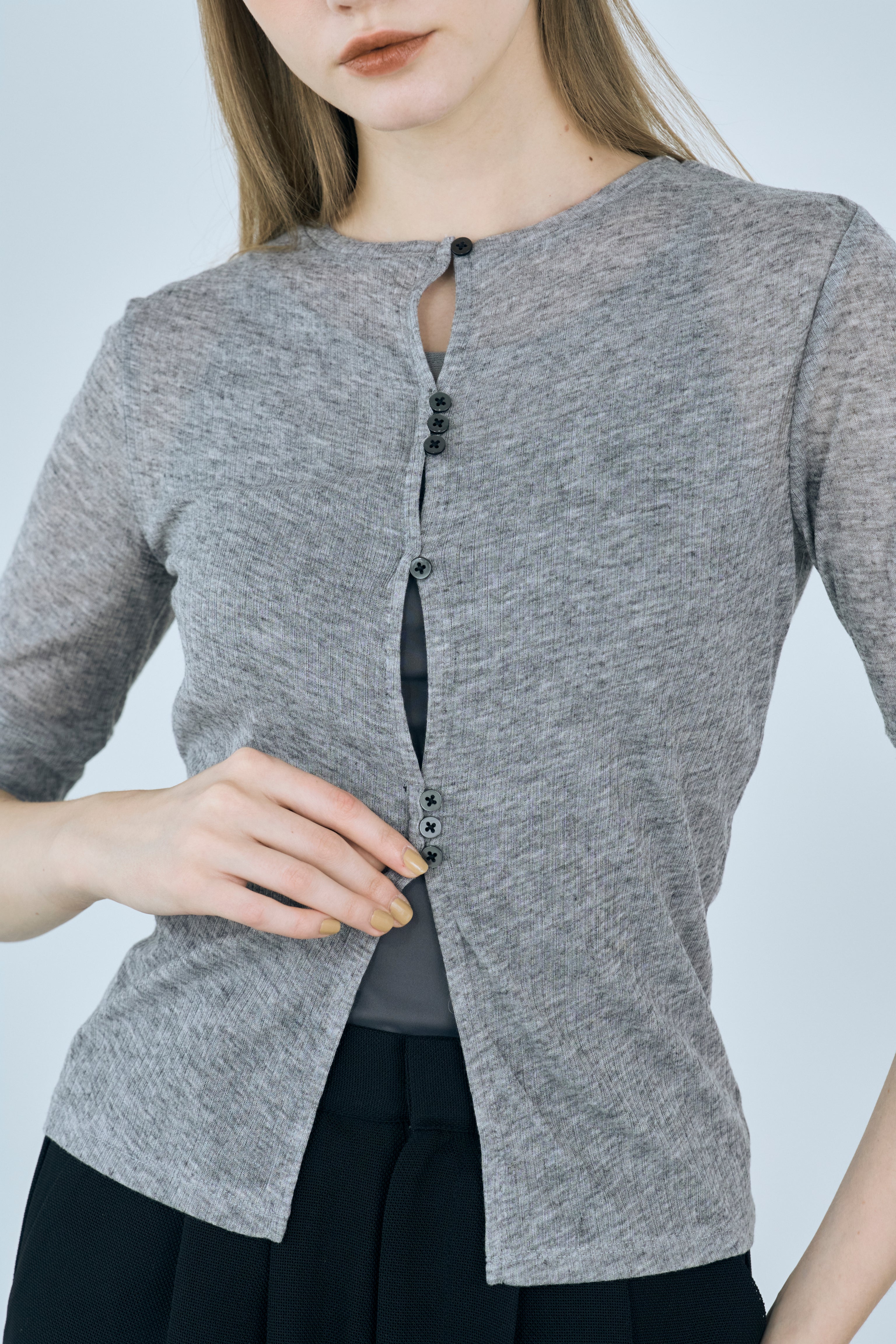 front button rib tops