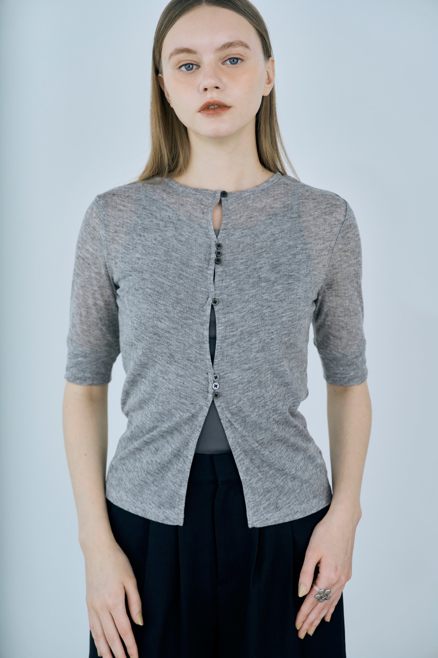 front button rib tops