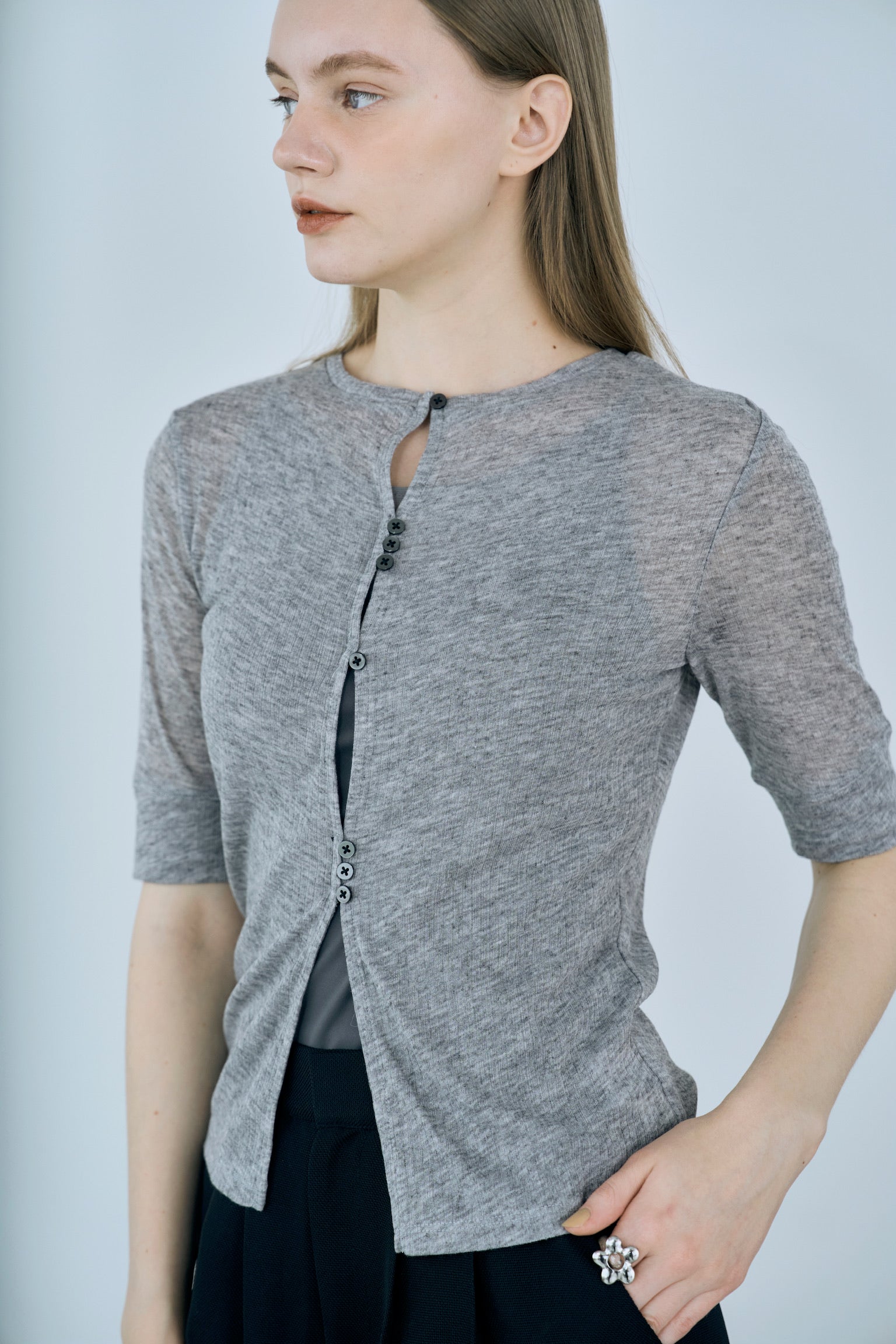 front button rib tops