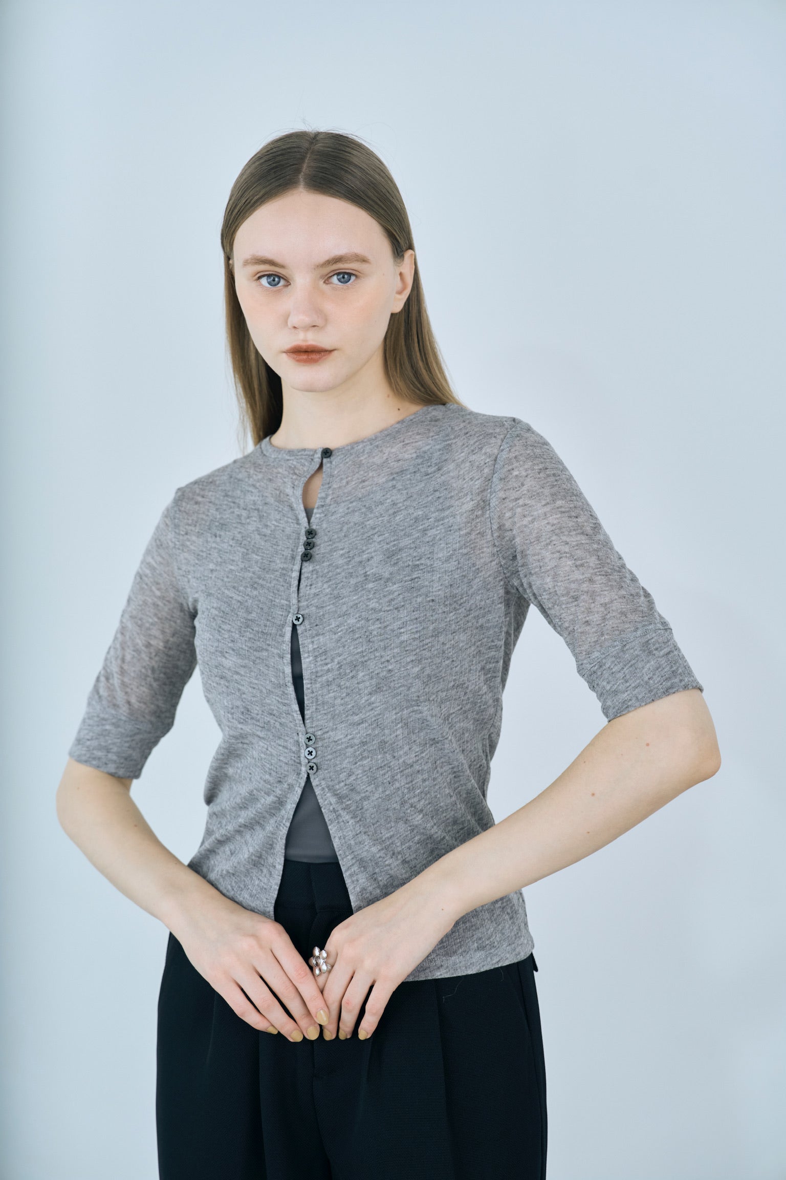 front button rib tops