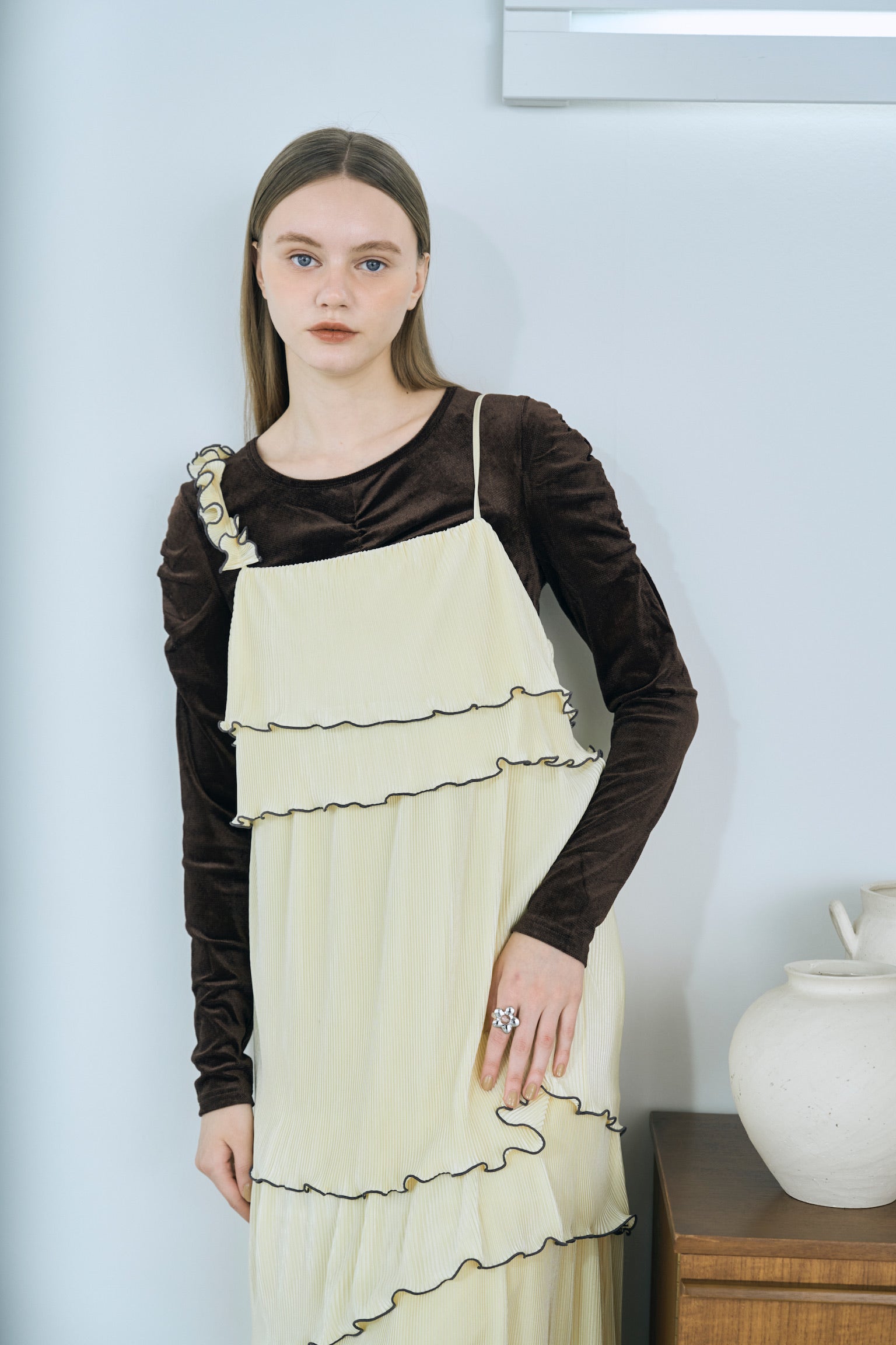 asymmetryl mellow  tiered onepiece