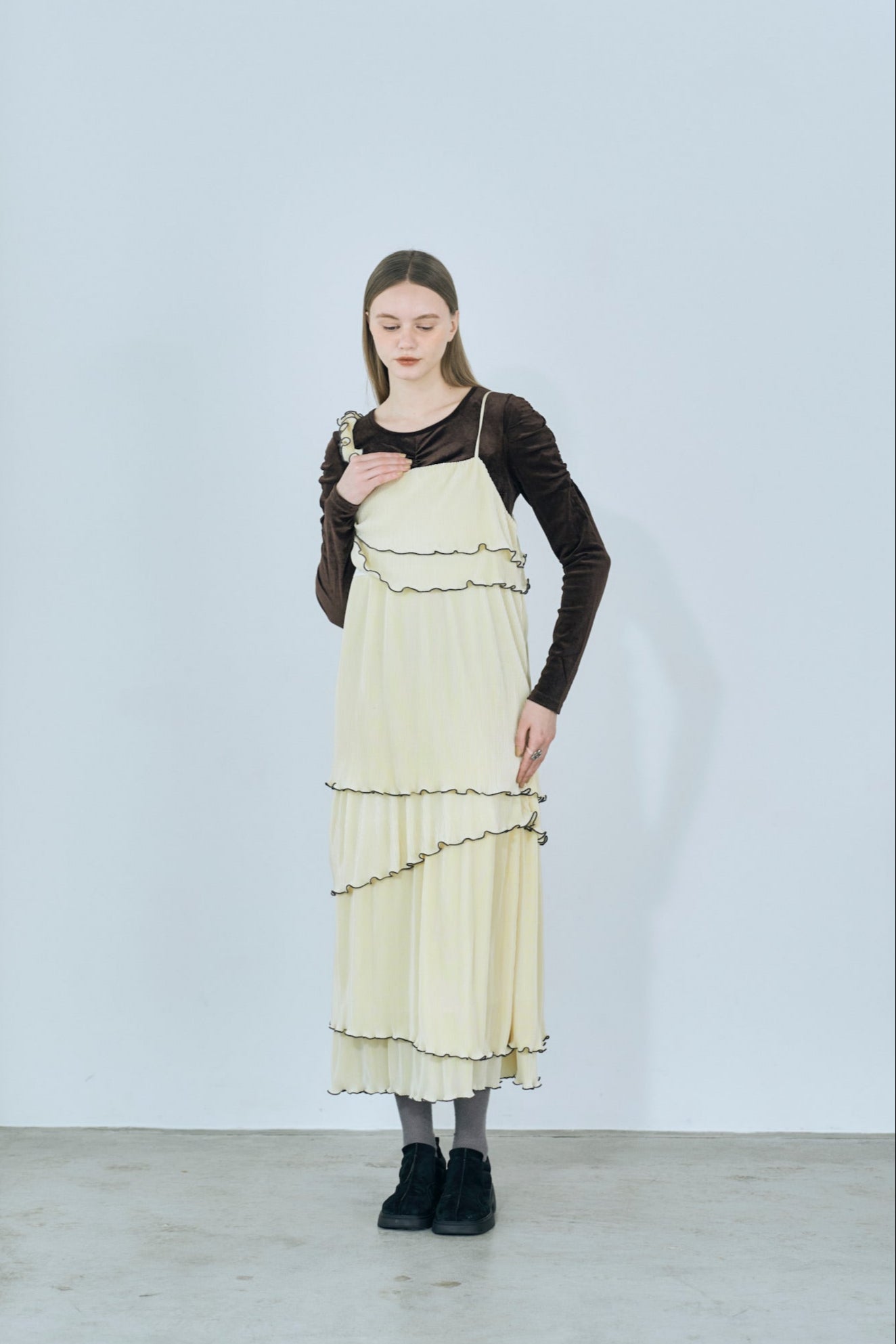asymmetryl mellow  tiered onepiece