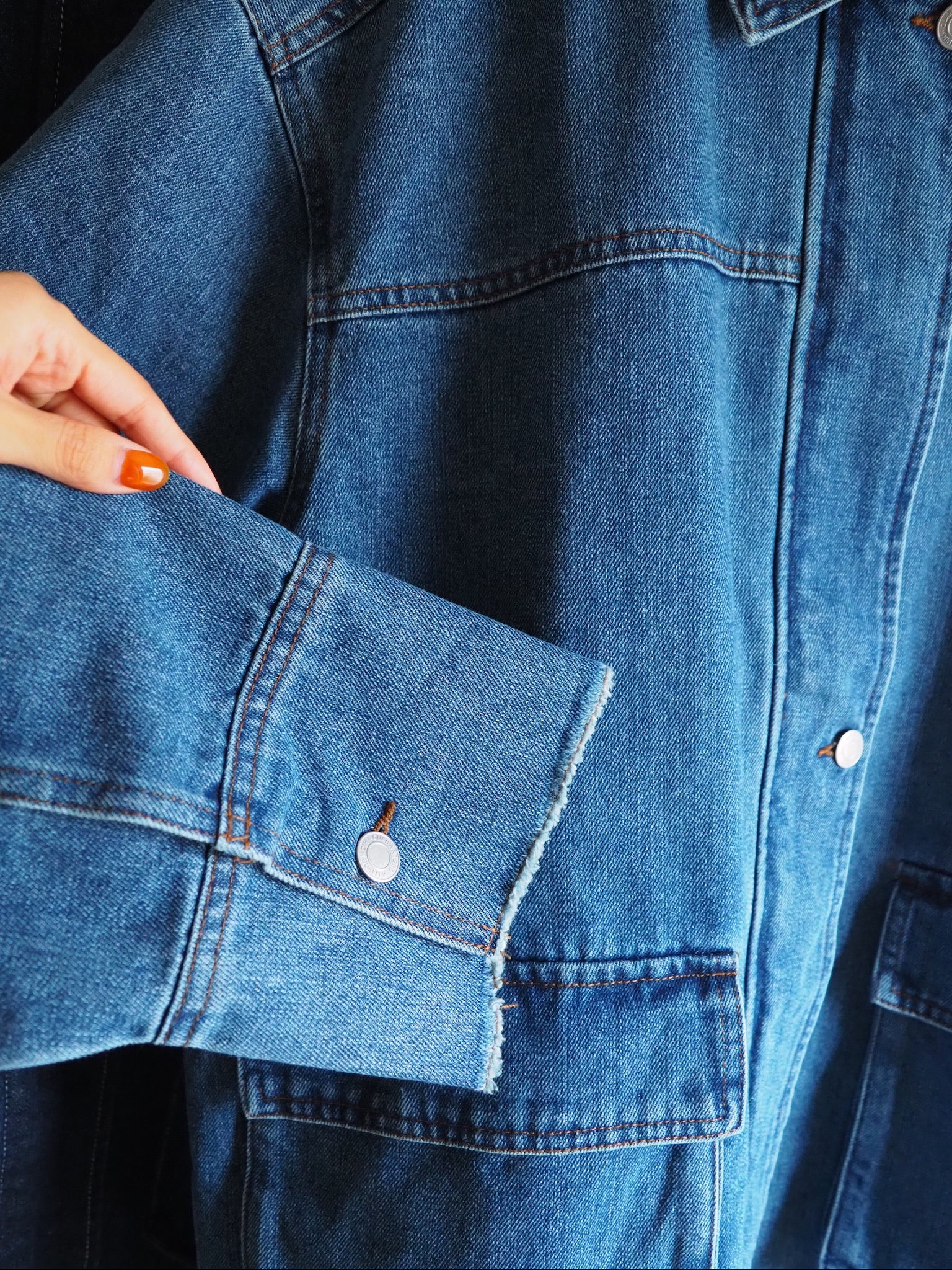 rollup denim jacket