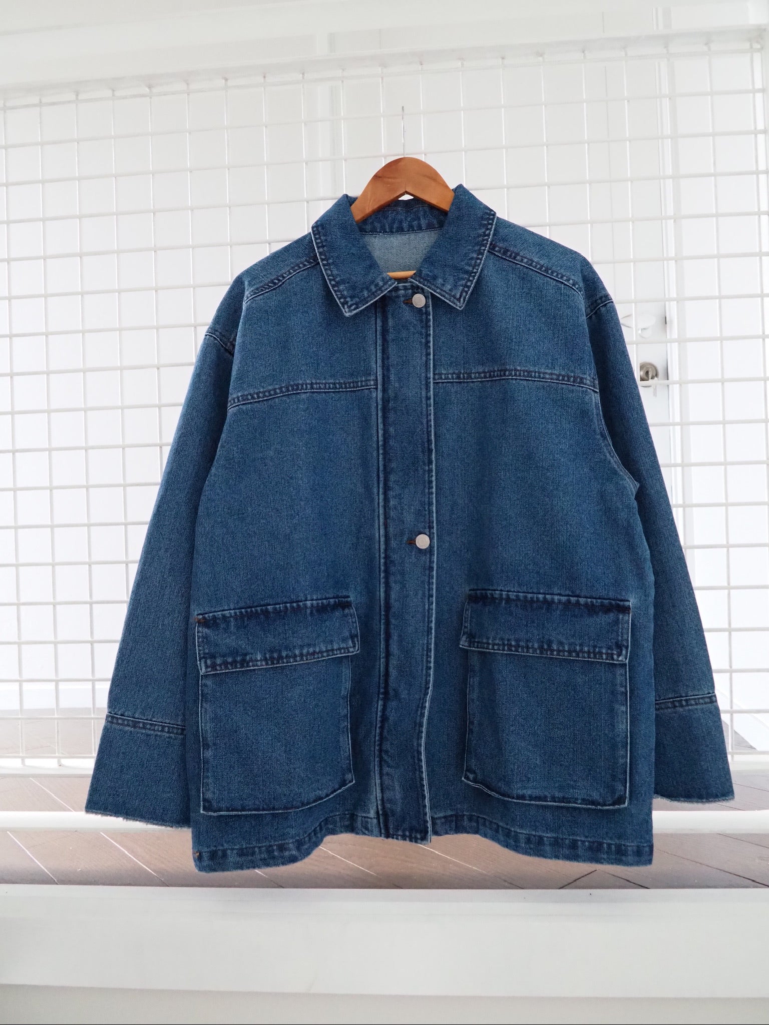 rollup denim jacket