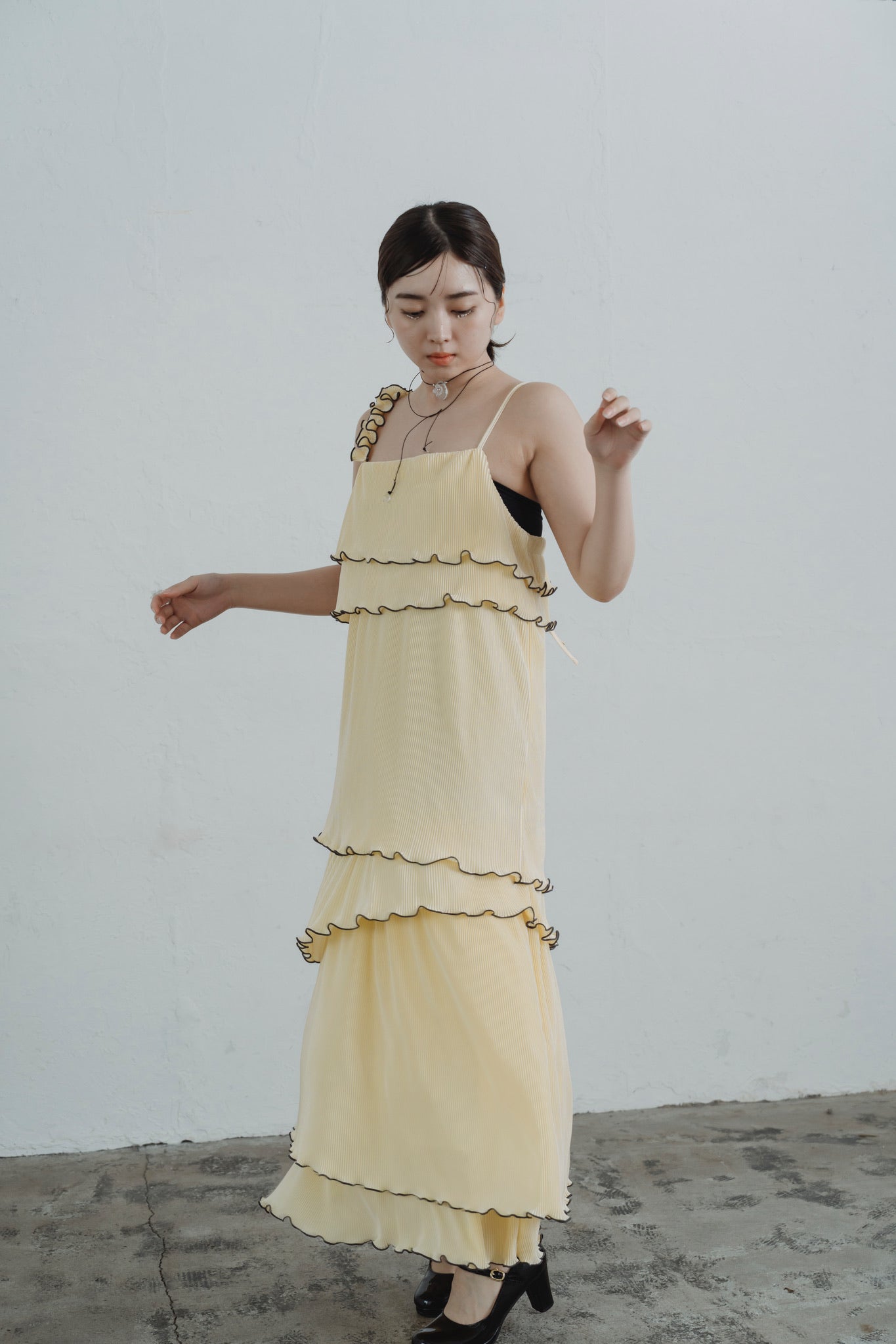 asymmetryl mellow  tiered onepiece