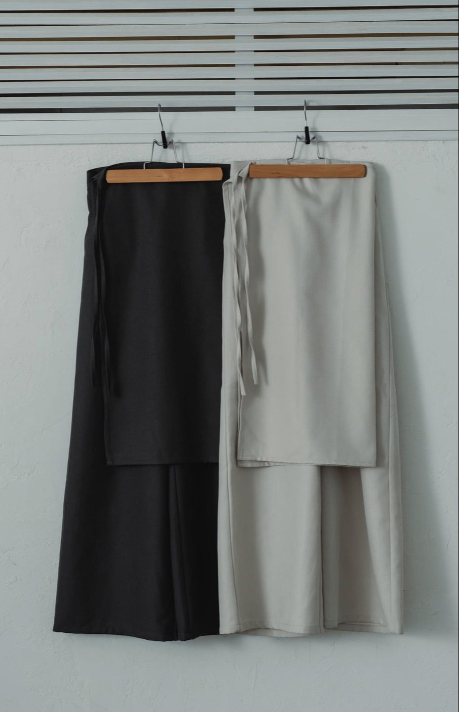 2way layered  skirt pants