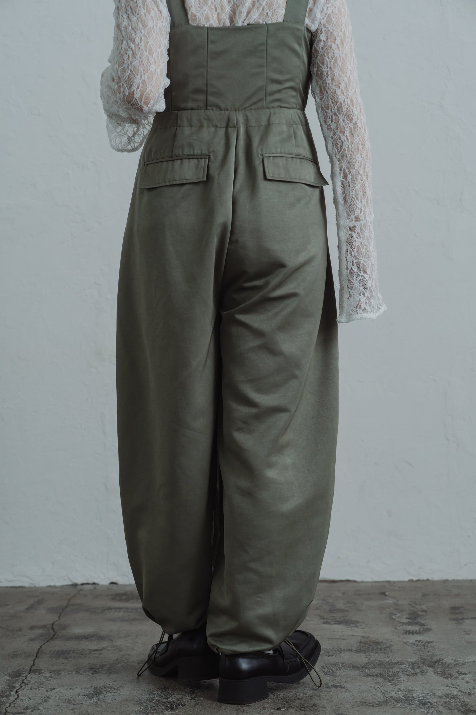 twill parachute overalls