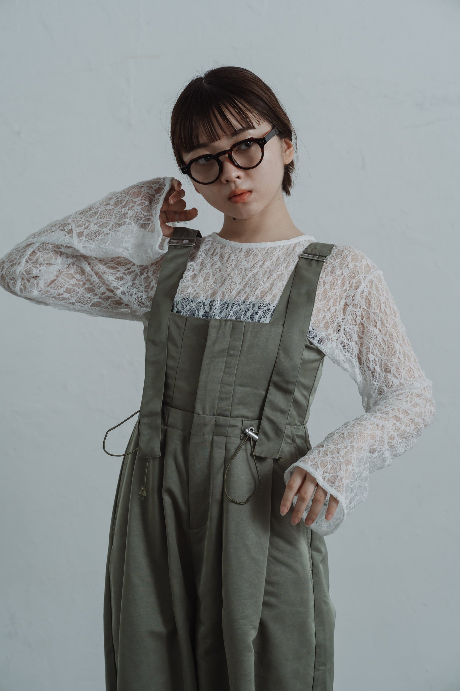 twill parachute overalls