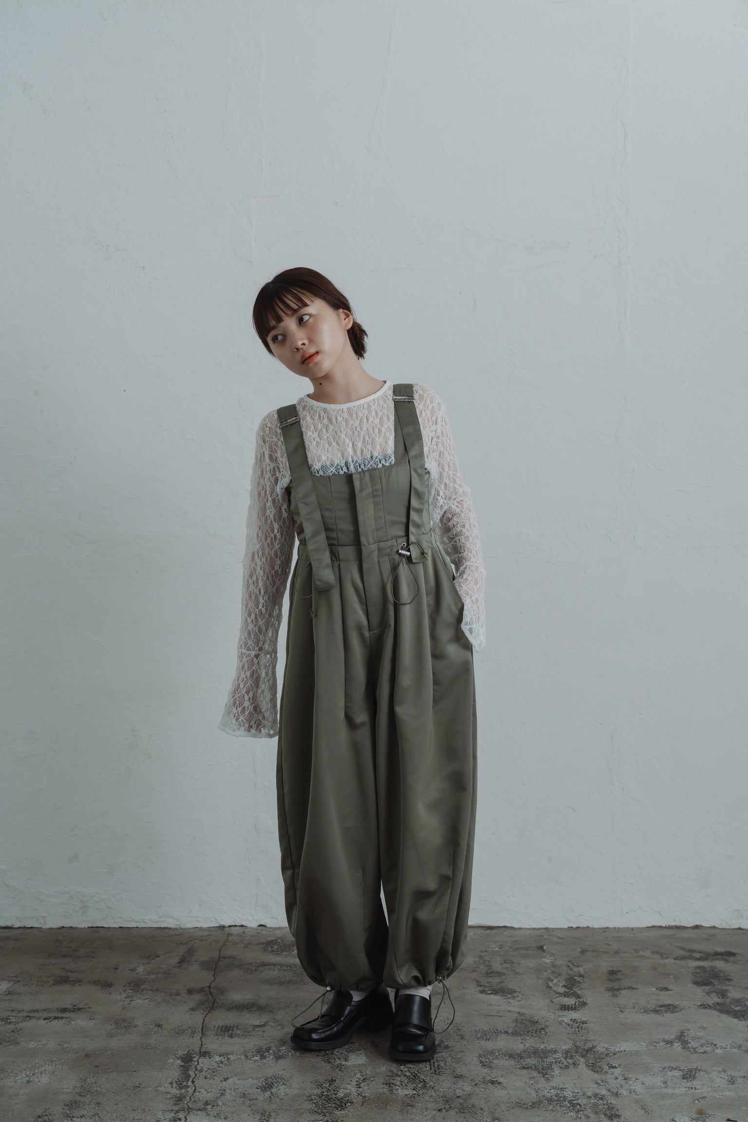twill parachute overalls