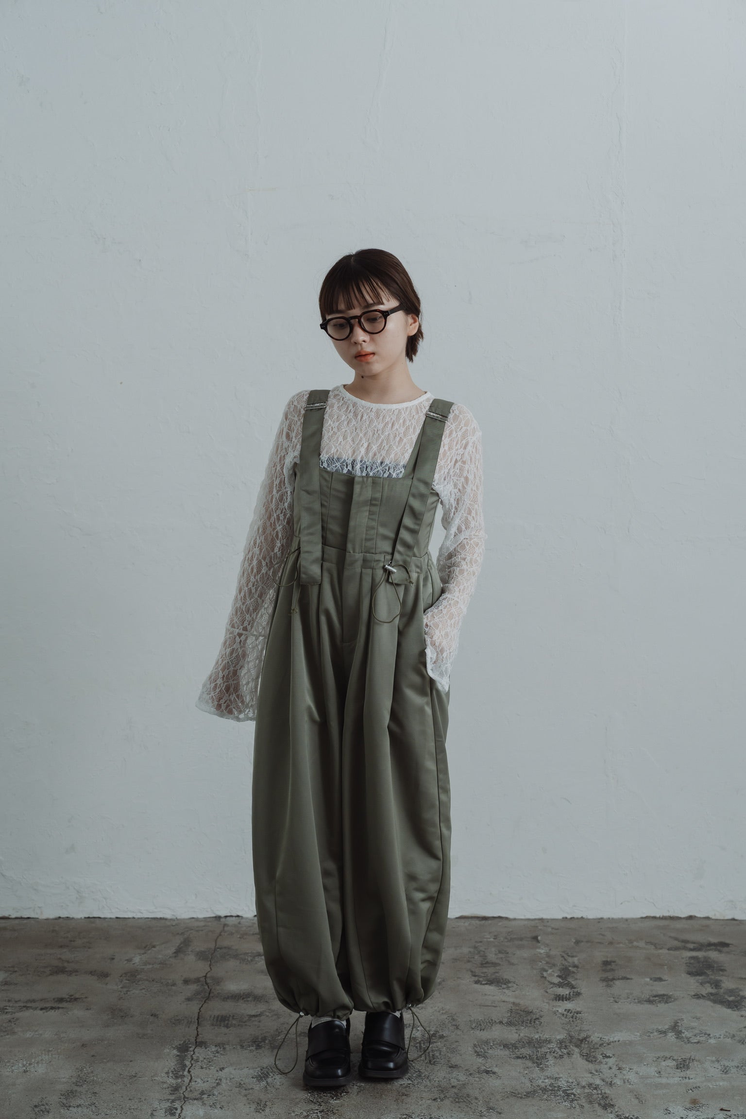 twill parachute overalls
