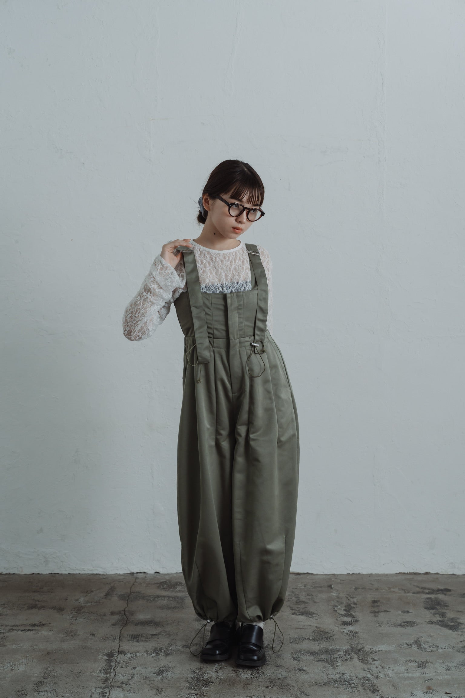 twill parachute overalls
