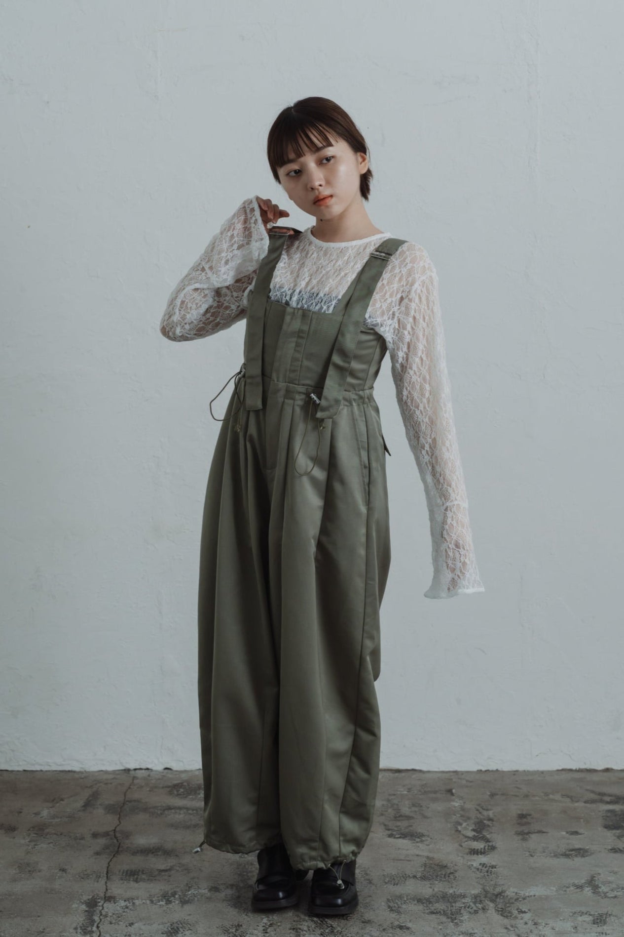 twill parachute overalls
