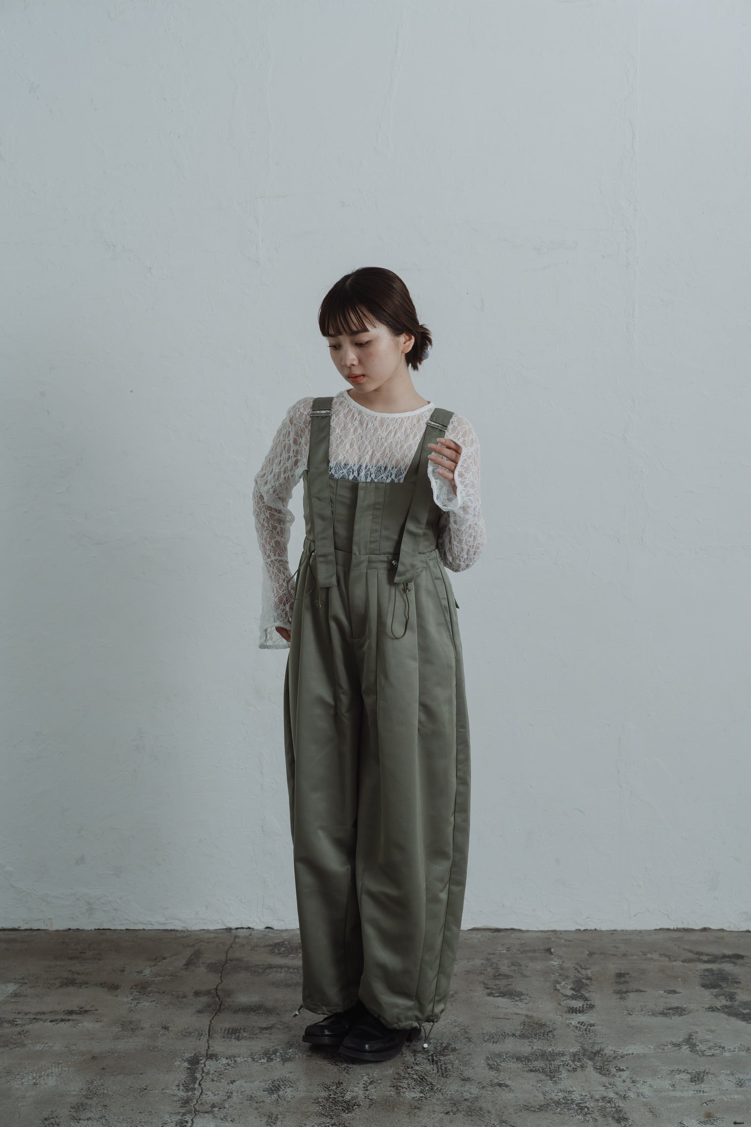 twill parachute overalls