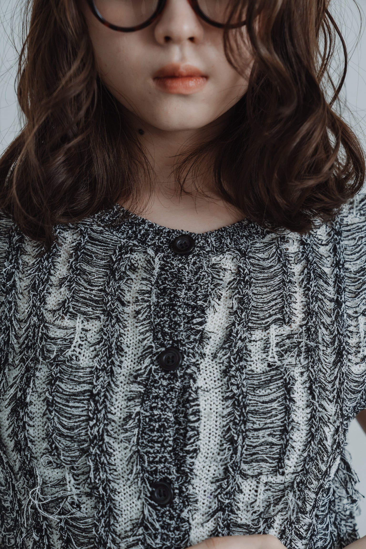 fringe knit vest