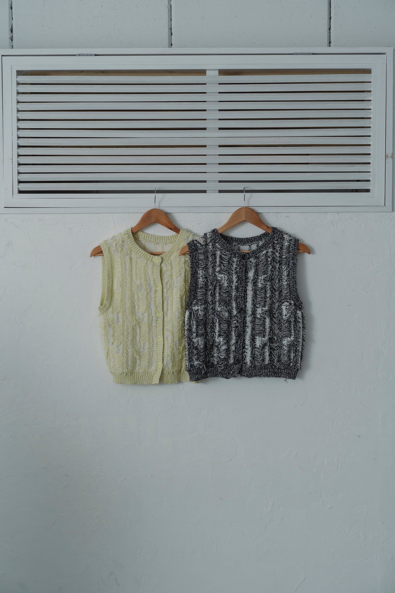 fringe knit vest