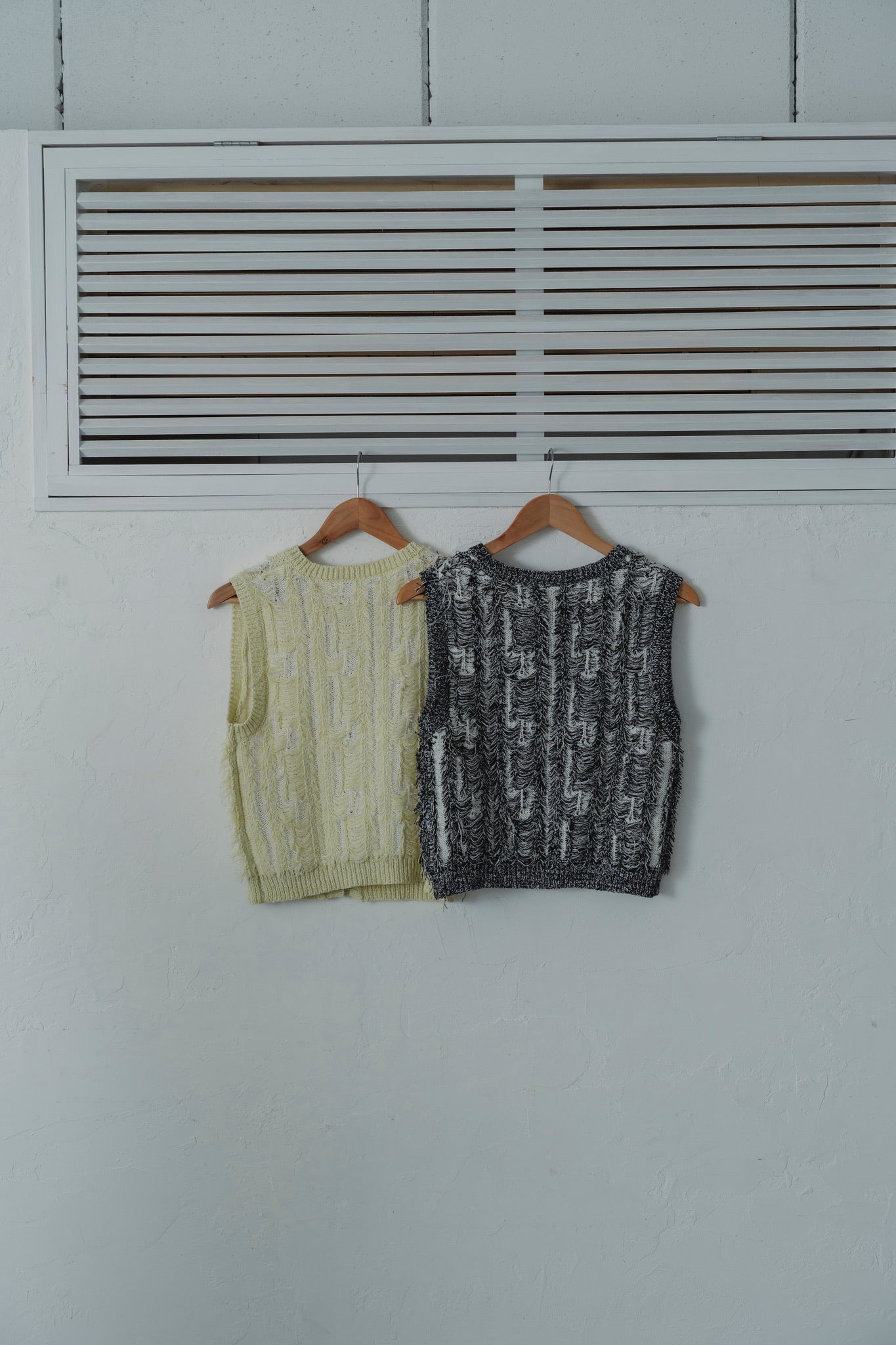 fringe knit vest